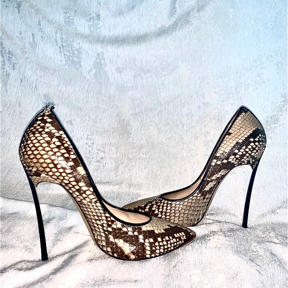 Casadei women high heel leather shoes